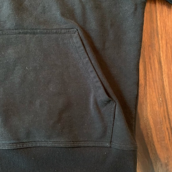 Champion Power Blend Cotton Blend Black Fleece Hoodie Sweatshirt Mens Small S - Picture 7 of 9